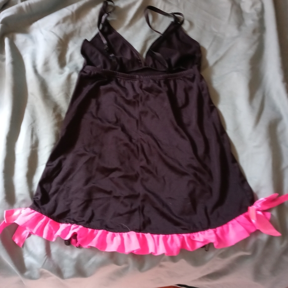 SM/MED Black and Pink Dancer Camisole Lingerie - Picture 2 of 7